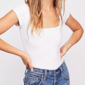 Reformation White Bodysuit (NWOT)